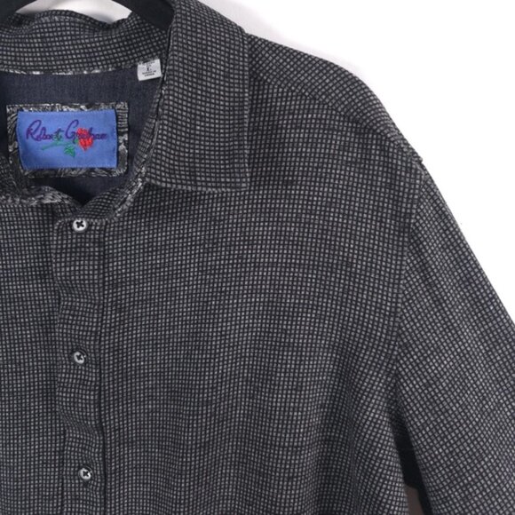 ROBERT GRAHAM CLASSIC FIT Knowledge Wisdom Truth LS Gingham Button Shirt MEDIUM - Picture 4 of 13